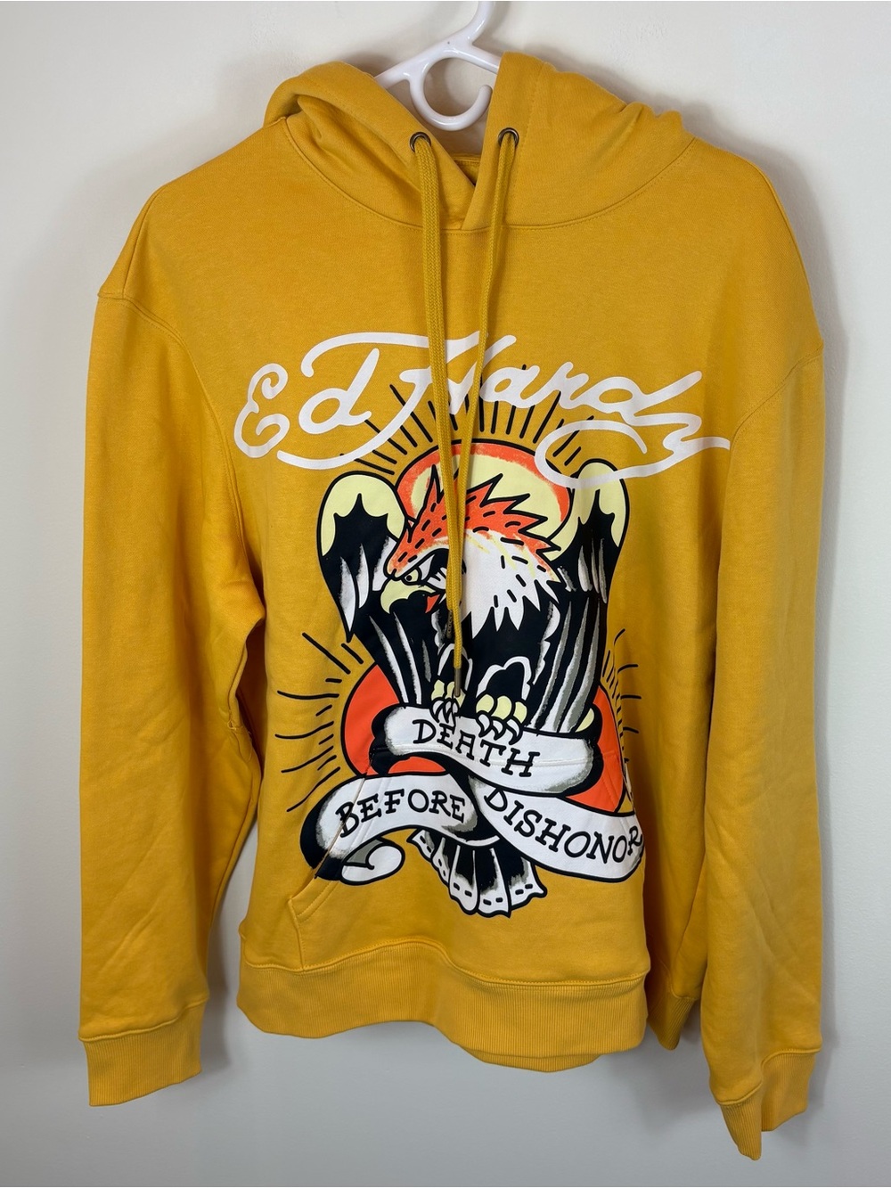 ED HARDY Death Before Dishonor Hoodie Sweatshirt